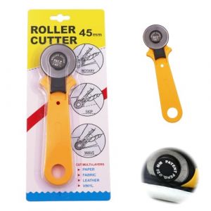 MWUMRCM Cutter Rotatif Couture 45mm, Cutter Rotatif 1 Lames Solide de Rechange en 45mm Pour Couture,Papier,Tissu,Toile,Matelassage,Scrapbooking et Projets D'artisanat (WU ZHISHUN DE DIAN, neuf)