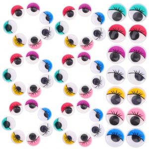 HEATSHAKING Lot De 50 Yeux Mobiles En Plastique Pour Animaux En Peluche, Autocollants Ronds Colorés De 20 Mm, Pour, Scrapbooking, Fabrication De Jouets (Tqlll, neuf)