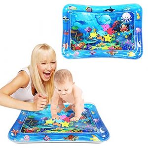 Tapis d'eau Gonflable, Tapis de jeu gonflable pour bébé, Tapis d'Eau Bébé, PVC Tapis d'Eau Bébé, Jouets sensoriels pour la croissance de bébé, Très utile pour la croissance de bébé (JUBAORONG, neuf)