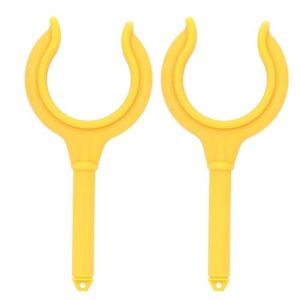 2Pcs Dame de Nage en Bateau, Bloc de Rame de Rame Marine, Pagaies de Bateau, Rames de Verrouillage de Bateau pour Canne à Rames et Support de Canne à Pêche pour la Pêche en Mer (Jaune) (YuchooesEU, neuf)