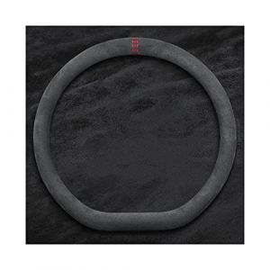 Couvre Volant pour Tesla pour Alcantara mod&egrave;le 3 mod&egrave;le X mod&egrave;le S mod&egrave;le Y Couverture de Volant de Voiture Couverture de Volant en Cuir Protecteur Volant (Couleur : Red D-Shape) (yingyuecang, neuf)