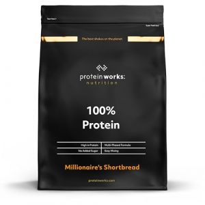 Protein Works - 100% Protéines, 1.25 kg, Mélange Riche en Protéines, 41 Portions, Biscuit Choco Caramel (Slow blow deals, neuf)