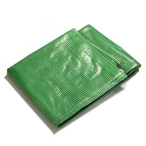 etm - B&acirc;che imperm&eacute;able avec oeillet - B&acirc;che de Protection Usage ext&eacute;rieur int&eacute;rieur - Etanche et r&eacute;sistante aux UV pour Bateaux Chantiers travaux - Epaisse densit&eacute; 140 g/m&sup2;, Vert Transparent 1,5x6 m (Velvet Trading, neuf)