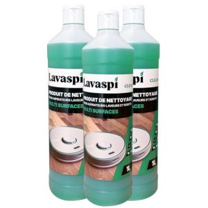 Lavaspi Produit Nettoyant Sol pour Robot Laveur et Aspirateur Laveur, Parfum Puissant, Ultra Concentr&eacute; - N1304 (Lot de 3) (Lavaspi, neuf)