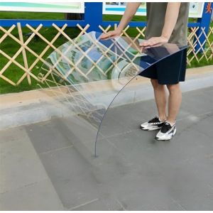 Plaque Polycarbonate, Plexiglass Plaque Transparent, Plaque Pvc Plastique pour Serre Jardin, Plaque Acrylique Transparente pour Marquise de Porte Exterieur Pergola Jardin Patio (Size : 0.8x20m) (YXJ-SHOP, neuf)