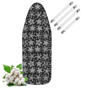 LaFleurs Housse Table à Repasser 150x50 pour Centrale Vapeur I 4 Tailles I 3 Couches: 100% Coton, Éponges et Feutre de Polyester I pour 145-150cm x 45-50cm Planche a Repasser, Repassage Rapide, XXL (ezfun EUR, neuf)