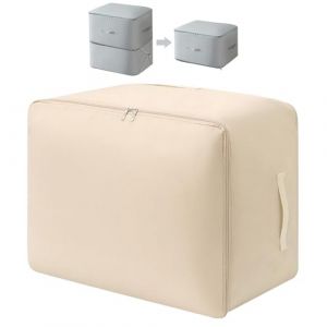 Sac de Compression Ultime Space Master – Organisateur d'Auto-Compression Ultra Peu Encombrant, Sacs de Rangement pour Couettes, Vêtements, Voyage et Maison (Beige, XL) (yaoguoshop, neuf)