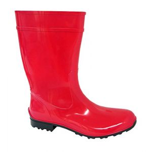 Lemigo Bottes en Caoutchouc pour Dames Imperméables Hautes Bottes de Pluie 967 Ilse (Rouge, Système Taille Chaussures EU, Adulte, Numérique, Moyen, 38) (Bawal, neuf)
