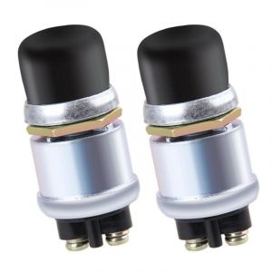 Bouton De Démarrage Étanche 12V 50A Interrupteur De Démarrage Klaxon Interrupteur De Démarrage Du Moteur Démarreur à Bouton-poussoir étanche Pour Bateau De Voiture (2 Pièces) (EHOTER Décor, neuf)