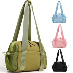Tokeya Mini Sac de Sport Femme Fille, Petit Sac de Gym avec Imperméable Poche Humide, Léger Sacs de Voyage Pliable Sac a Main Femme Etanche Sac à Bandoulière pour Fitness Shopping Weekend, Vert (Tokeya, neuf)