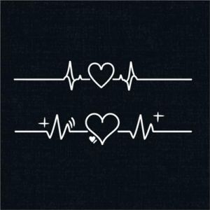 &Eacute;lectrocardiogramme, Tatouage temporaire &agrave; base de plantes &laquo; Love Wrist &raquo; pour hommes et femmes, r&eacute;sistant &agrave; l'eau, tenue de deux semaines, semi-permanent, faux tatouages (CHJWEIHHERT, neuf)