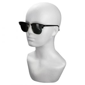 T&ecirc;te de perruque, forme mannequin t&ecirc;te pour hommes - Mod&egrave;le blanc con&ccedil;u mannequin t&ecirc;te de mannequin pour le style salon de coiffure. La proportionnalit&eacute; pr&eacute;cise de la t&ecirc;te et l'ajustement adaptatif en (mooperd, neuf)
