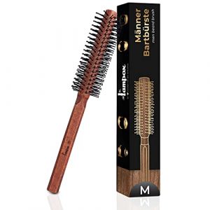 lampox Brosse &agrave; barbe ronde pour homme - Brosse &agrave; barbe - Brosse &agrave; cheveux ronde - Brosse &agrave; cheveux - Brosse &agrave; cheveux pour cheveux courts et moyens - Brosse &agrave; cheveux pour cheveux courts et moyens (lampox, neuf)