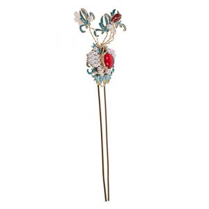 ERINGOGO Épingle Chinoise Vintage Baguette Décorative pour Cheveux de Femme Style Rétro Élégant pour Mariages et Fêtes (Jehmal, neuf)