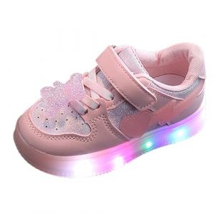 Baskets Mode Fille L&eacute;g&egrave;res - Baskets de Marche LED LED Lumineuse pour Filles Deux Roues Skateboard Basket Clignotantes Gar&ccedil;ons B&eacute;b&eacute;s Filles pour Gar&ccedil;ons et Filles Cadeau (Haoyeou, neuf)