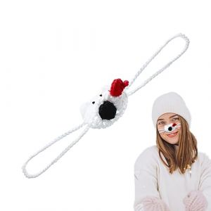 G&eacute;n&eacute;rique Couvre-Nez d'Hiver Th&egrave;me No&euml;l - Cache-Nez Neige Temps Froid,Cache-Nez Chaud Crochet Mignon pour Hommes et Femmes Protection contre le Froid Ski Air Conditionn&eacute; Ext&eacute;rieur (XingTaiShiFengXiuShangMaoYouXianGongSi, neuf)