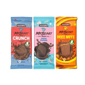Feastables MrBeast Try Pack Lot de 3 produits Original/Deez Nutz/Milk Crunch (STAR&STER, neuf)