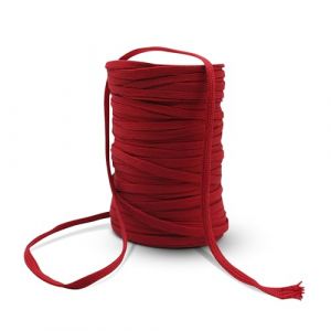 DOJA Barcelona | Corde Polyester 9 mm | Bobine 100m | Corde Rouge Plate | Large 9 mm | en Polyester | Couture Accessoires Mercerie | pour Lacet Corde, Corde Paracorde, Kit de Survie, Machine a Coudre (DOJA Barcelona, neuf)