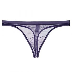 String transparent pour homme, maille fine, sous-vêtements sexy, lilas, M (⭐⭐⭐⭐⭐Five star⭐⭐⭐⭐⭐, neuf)
