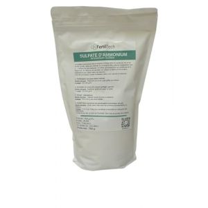 Sulfate d&rsquo;Ammonium FertilTech 750 g | Engrais azot&eacute; 21 % N + 24 % Soufre pour potager, gazon, arbres fruitiers, haies, sols alcalins, jardin, mara&icirc;chage, correction du pH, agriculture (FertilTech, neuf)