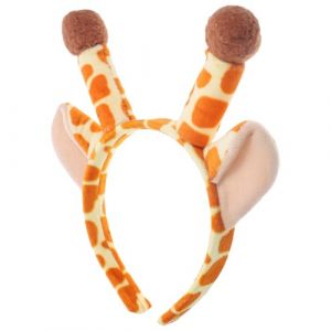 BELLIFFY Serrage-t&ecirc;te Cornes de Girafe en Peluche L&eacute;g&egrave;re, Bandeau Mignon pour Femme, Accessoires Cosplay et F&ecirc;te, Bandeau Oreilles de Girafe pour Anniversaire et D&eacute;guisement, Couleur Beige (Hunation, neuf)