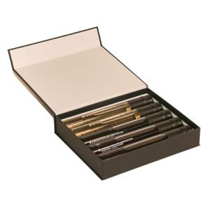 Coffret d&eacute;gustation vins incontournables  &ndash;  5 flacons 10 cl (3 rouges, 2 blancs) - S&eacute;lection France - Bordeaux, Bourgogne, Alsace, Languedoc et C&ocirc;tes‑du‑Rh&ocirc;ne - Coffret cadeau &eacute;l&eacute;gant (La Cave Beaumarchais, neuf)