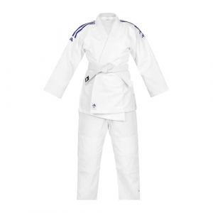 Adidas Uniforme de Judo Club pour Hommes, Femmes et Enfants | Parfait pour l'entra&icirc;nement | Uniforme de Judo en Polycoton Durable avec Ceinture Blanche Incluse, 350 g (Fight Equipment UK, neuf)