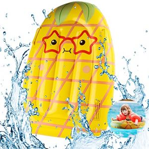 Planche de Surf Gonflable Piscine, FainFun Planche Bodyboard Enfant avec Poignees, Bodyboard Gonflable Enfant, Surf Gonflable Enfant, Planche Natation Gonflable Enfant, pour 3 à 14 Ans,Jacquier (JUNQIAN, neuf)