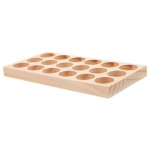 NIYANGLE boîte de rangement d'huile essentielle bouteille étagère de stockage d'huiles essentielles Organisateur d'huiles essentielles en bois étui à huiles essentielles portable (Telinei, neuf)