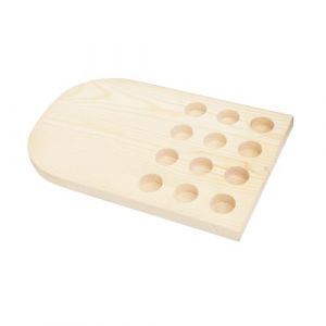 PLAFOPE Support pour Flacons Huiles Essentielles Bois Naturel Emplacements Organisateur de Rangement pour Bouteilles Huile Casier Multi-compartiments pour Bureau et Collection (Comexs, neuf)