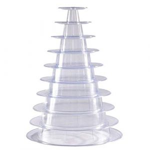 Présentoir à Gâteau Rond,Présentoir à Macarons,pour Le Décor d'anniversaire De Mariage,Anniversaire Décoration,10 Étages (shen ke mao yi, neuf)