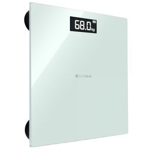 Silvergear&reg; Balance Pese Personne Parlant | Balance Connect&eacute;e Imp&eacute;dancem&egrave;tre 4 Langues | Balance Pese Personne Impedancemetre avec Fonction Vocale et Annonce du Poids (Plastique) (KarstenInternational, neuf)