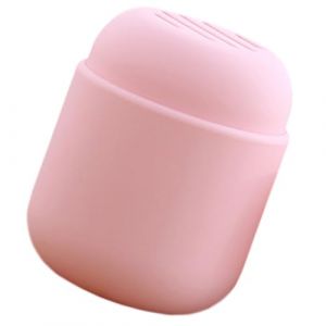 Veemoon Porte-Houppette en Silicone Rose Support Ventil&eacute; pour &Eacute;ponges de Maquillage &Eacute;tui Compact et Portable Anti-Poussi&egrave;re Voyage et Rangement Cosm&eacute;tique (lucy Liu, neuf)
