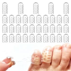 Protege Orteil Silicone Aere, 35 Pi&egrave;ces Protection Orteils Silicone, Protection Orteil Silicone, Protege Orteil Silicone pour Cors Ampoules Callosit&eacute;s Ongles Incarn&eacute;s Soulager Pied la Douleur (ZhiTaoKe, neuf)
