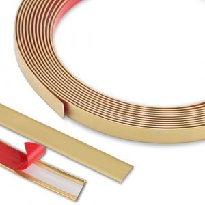 Moulure flexible et garniture de sol Gaahing | Conception peler et coller | Plafond, mur, miroir, coin, armoire, armoire et garniture automatique, 5 m x 2 cm (gaahing, neuf)