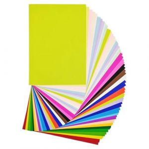 Kizaten 60 Feuilles Papier Cartonn&eacute; A4 Color&eacute;,30 Couleurs,200 g/m&sup2; Papier Cartonn&eacute; Couleur pour Cartes de V&oelig;ux,Invitations,Origami et Scrapbooking (Starfar EU Store, neuf)