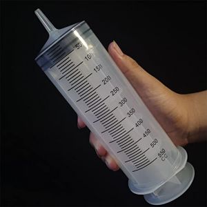 LIZHOUMIL Seringue multifonctionnelle grande capacité fonction de perfusion à bouche épaisse pour la distribution de pompage d'huile de lavement 500 ml (Clest  F&H, neuf)