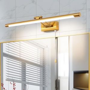 TYhogar Applique Murale Salle de Bains 60CM 3000K Eclairage Tableau Lumiere Salle de Bain 12W IP44 Appliques pour Tableaux et Vitrines Applique pour Tableau LED pour Salle de Bain Applique Murale Doré (TYhogar, neuf)