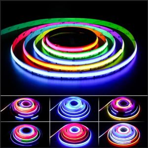 PAUTIX RGB Smart IC COB LED Strip 24V, 10M 6300LEDs Changement de couleur adressable avec Smart Segmented Control LED Lights Strip pour TV, fête, DIY projets(contrôleur et alimentation non inclus) (Apovenus, neuf)