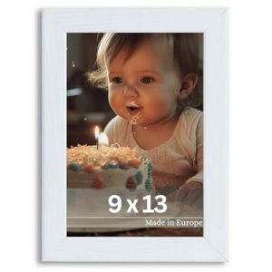 Victor Cadre Photo Klee 9x13 cm en Blanc - Simple et Moderne en Bois - Châssis pour l'image 9x13 (Victor_Store, neuf)