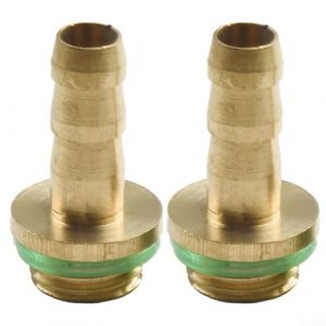 Lance d'arrosage de jardin, baguette t&eacute;lescopique en laiton, pompe r&eacute;glable en acier inoxydable avec poign&eacute;e verrouillable et barbes en laiton (2 pi&egrave;ces de 9,5 mm) (EasyByMall, neuf)