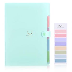 SKYDUE Trieur, Trieur Document, Pochette Trieur Avec Étiquettes, Classeur Trieur 5 Compartiments, Range Document Trieur A4, Trilleur Pour Bureau, Scolaire (Vert) (SKYDUE-EU, neuf)