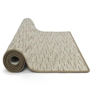 KARAT Tapis de Passage - Tapis de Couloir Surface et Envers antidérapant - Vendu au mètre - Tapis de Cuisine - Tapis pour Cuisine, Couloir et Salon (Geneva 80 x 400 cm, Beige) (Velvet Trading, neuf)