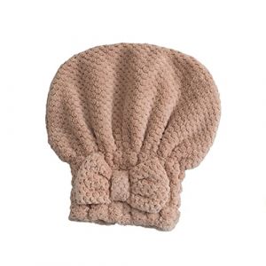 Femme Serviette de Cheveux Super Absorbant Bonnet de S&egrave;che-Cheveux &Eacute;paissie Douce Chapeau de S&eacute;chage Cheveux en Microfibre S&eacute;chage Rapide Bonnet de Douche avec Noeud Mignon pour Spa H&ocirc;tel,Marron (AmoureuxUK, neuf)