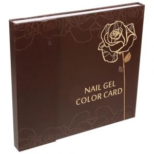 Veemoon Pr&eacute;sentoir &agrave; Ongles Couleur Caf&eacute; 120 Emplacements Nuancier Vernis &agrave; Ongles pour Nail Art Carte de Couleurs Professionnelle Outil d'Exposition et Catalogue d'&Eacute;chantillons (lucy Liu, neuf)