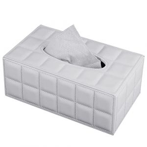 XNONE Kleenex Boîte à mouchoirs rectangulaire en cuir synthétique avec fond magnétique pour commode, salle de bain, voiture, bureau (XNONE, neuf)