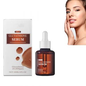 Le sérum de glutathion avec 20 000 pppm de glutathion, de niacinamide et d'acide hyaluronique améliore l'élasticité cutanée, la tache foncée corrigeant le sérum du visage, hydratant profond. (1pcs) (henanluoyi, neuf)