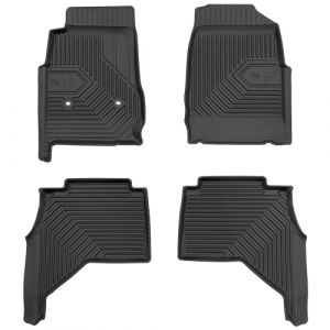 MOTOS Tapis de sol caoutchouc pour Isuzu D-MAX II 2011-2019 Améliorez Votre Confort de Voyage avec Le tapis noir antidérapant Auto No.77- tapis voiture Tous Temps pour Voiture, Protection Contre les s (MOTOS EU, neuf)