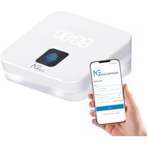 NGTeco Pointeuse Cloud - TC4 avec Empreinte Digitale pour Les Petites Entreprises Dispositif de Pointage Biom&eacute;trique avec R&egrave;gles Personnalisables, contr&ocirc;le &agrave; Distance Via app iOS/Android. (NGTeco EU, neuf)