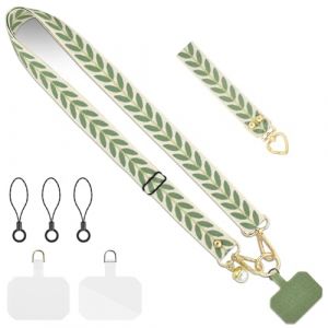 flintronic Lani&egrave;re de T&eacute;l&eacute;phone pour Housse, Dragonne de T&eacute;l&eacute;phone, Universelle R&eacute;glable Cordon Telephone Portable, Cha&icirc;ne de T&eacute;l&eacute;phone Universelle Imprim&eacute;, Compatibles avec Plupart des Smartphones (flintronic, neuf)